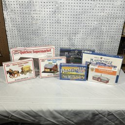 (7pcs) Mixed HO Scale Model Train Set Pieces