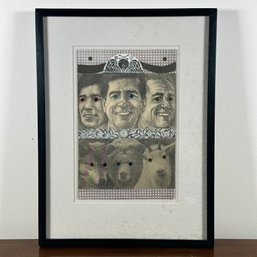 'das Bin Ich' Framed Paper Collage