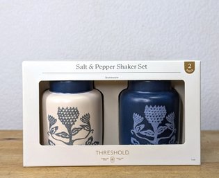 Threshold Stoneware Salt & Pepper Shaker Set