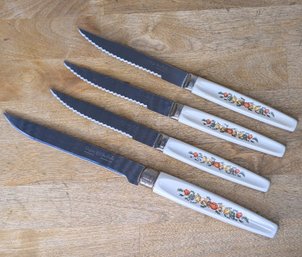 Regent Sheffield 'Floral/Veggie' Steak Knife Set Of 4