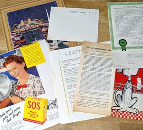 Mid-Century Advertisement Lot