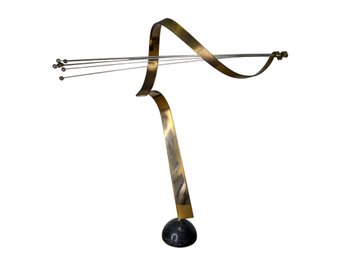 Vintage Curtis Jere Artemis Brass And Steel Kinetic Sculpture