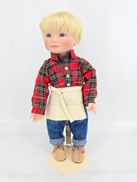 Ashton-Drake Galleries - Porcelain Boy Doll From The - 'I'm A Little Handyman Collection'