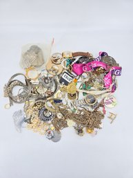 Large Lot Of Jewelry And Watches