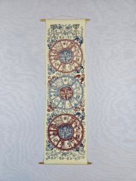 Hand Printed Israeli Wall Art - Zodiac Signs