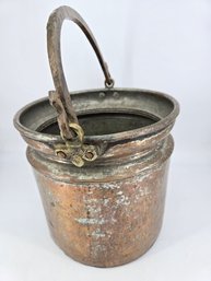 Vintage / Antique - Copper / Brass - Pot  Bucket  Cauldron
