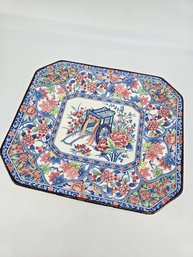 Vintage - Japanese Imari - Porcelain Platter - Octagonal