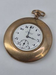 Imperial Pocket Watch - 7 Jewel / Mechanical - In An Illinois Watch Case - Gold Tone - Read Description