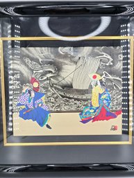 Limited Edition - Mixed Media Print Titled - 'Dance Of The Boshido - Hisashi Otsuka - Numbered / Signed