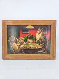 Framed Print Of Painting 'A Waterloo' From The Famous Dogs Playing Poker Series - Cassius Marcellus Coolidge