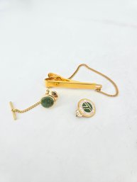 Lot Of Three - Gold-filled Items - Pins / Clip