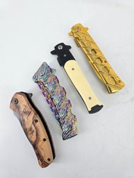 Lot Of Four - Pocket Knife / Knives
