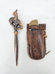 Lot Of Two - Knife / Knives / Letter Opener