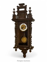 Gustav Becker 8 Day T&S Wall Regulator