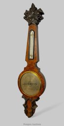 Early Black Forest Style Barometer / Thermometer