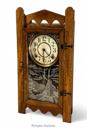 Sessions Oak Mantle Clock