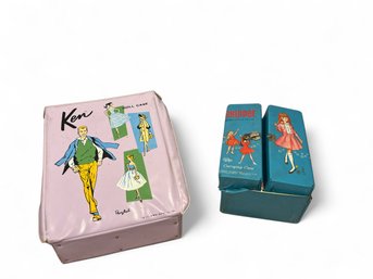 Skipper And Ken  Cases With Skipper Dolls And Clothes
