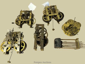 5 Spring Driven Clock Movements