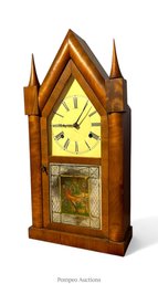 Unusual Connecticut Clock Co.  30 Hour T&S Steeple BRASS SPRINGS