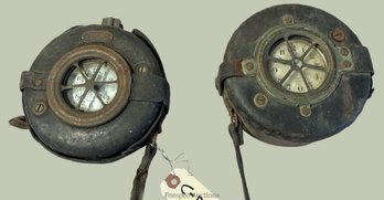 Pair (2) Of Detex Watchman Clocks