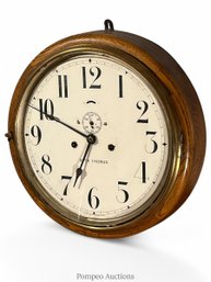 Large Seth Thomas Round Gallery Clock.   Lever