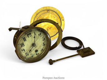 Boston Clock Co. Tandem Wind 8 Day Movement With Rear Door