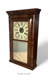L & F Andrews 30 Weight Driven T&S Cornice Top Looking Glass.