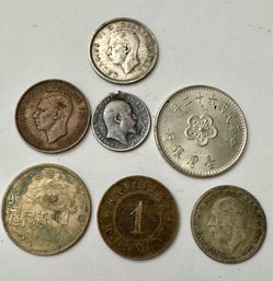Foreign Coins Lot Of 7