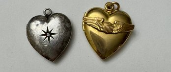 Lot Of Two Heart Lockets