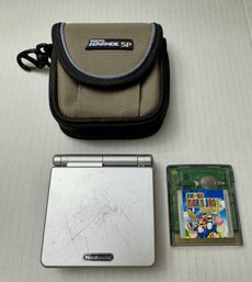 Gameboy Advance With Super Mario Deluxe And Case
