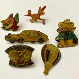 Lot Of 6 Assorted Kitchsh Vintage Pins