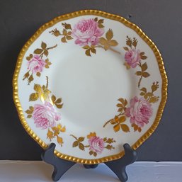 Antique Lunch / Dinner Plate Floral Roses Victorian