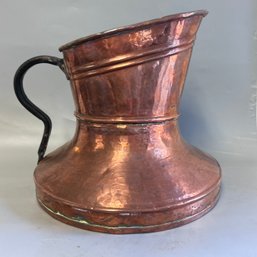 Antique Vintage  Extra Large Copper Brass Water Pitcher