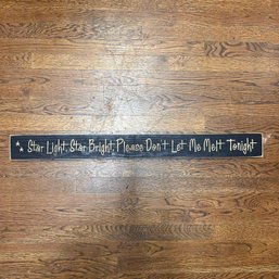 Carved Wood Christmas Sign 3 Ft Star Light Star Bright Please Dont Let Me Melt Tonight  Snowman