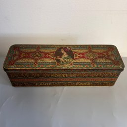 Vintage Hostess Fruit Cake Tin 1940s