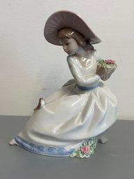 Vintage Nao Lladro Nightingale Song Retired