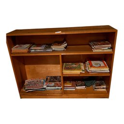 Vintage Solid Wood Bookshelf ,  BONUS : Children's Books Included, As Seen In Photo