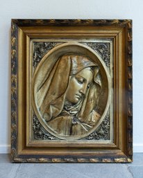 CHRISTIANITY RELIGIOUS ITALIAN BAS RELIEF MADONNA DOLOROSA ICON