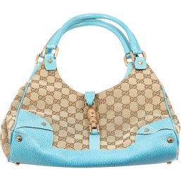 BEAUTIFUL GUCCI DESIGNER MONOGRAM JACKIE SHOULDER BAG