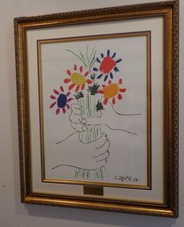 PICASSO GALLERY FRAMED LITHOGRAPH WITH COA