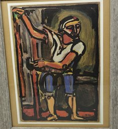 GEORGES ROUAULT LITHOGRAPH FRAMED