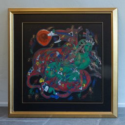 CHINESE LISTED MASTER OF THE YUNNAN SCHOOL  TIEFENG JIANG (B. 1938) SIGNED SERIGRAPH