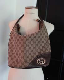 DESIGNER GUCCI GG CANVAS HOBO SHOULDER BAG HANDBAG