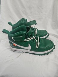 Off-White X Air Force 1 Mid SP 'Pine Green' Sneakers 10