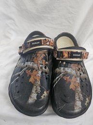 Crocs Echo Clogs In The Realtree Edge Camo - Black Colorway M9/W11
