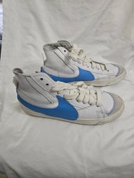 Nike Blazer Mid '77 Jumbo Sneakers In The White University Blue Colorway 9.5