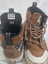 Vans Sk8-Hi MTE-2 Sneakers In The 'Chipmunk/Leopard' Colorway 10.5