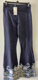 Johnny Was High Waist Flare Leggings NWT PM