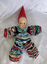 Vintage Handmade 'Yo-Yo' Clown Doll