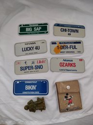Vintage Mini License Plate Collector Lot